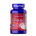 Orgulho de puritano Coenzyme CoQ10 600mg, Suplemento dietético para saúde do coração, pressão arterial, saúde da gengiva oral, e suporte de envelhecimento saudável, suprimentos de 60 dias, liberação rápida Softgels
