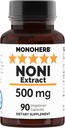 NONI Extract 500 mg - 90 Veg Cápsulas - Morinda Citrifolia - 90 Servimentos