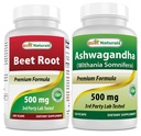 Pó de beterraba 500 Mg & Ashwagandha Extract 500 Mg