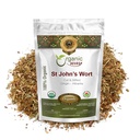 Via Orgânica St. John's Wort Corte & Sifted (Hypericum perforatum) - Chá de ervas - Europeu Wild-Harvest - Orgânico, Kosher & USDA Certified Vegan, Non GMO & Gluten Free - Albânia (1/4LBS / 4Oz)