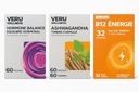 Veru Wellness Hormonal Balance for Women Competite Bundle - Myo-Inositol & D-Chiro, Ashwagandha, Energy - PMS, Mensural, Mood - Stress and Energy (2 meses)