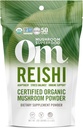 OM MUSHROOM SUPERFOOD Pó de Cogumelo Orgânico Reishi, 3,5 onça, 50 Servings, Adaptogen, Stress & Imune Support, Superfood Suplemento de Cogumelo