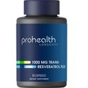 ProHealth Resveratrol 1000mg □ Puro Trans-Resveratrol Mais Quercetin, Red Wine & Green Tea Extract