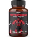 Suplemento de testosterona para homens com Ashwagandha, Tribulus, Ginseng & Mais - 11 Ervas - Suporte de força - 60 Cápsulas Vegan 1 mês de fornecimento