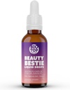 Beleza Bestie Vegan Drops Líquidos, Biotina, Vitamina C, Ácido hialurônico, Vitaminas Multi-Benefit Mistura para apoiar Cabelo saudável, Pele & Nails Crescimento, Açúcar grátis 1 fl oz.