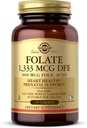 Solgar Folato 1,333 mcg DFE (Ácido Fólico 800 mcg) - 250 Comprimidos - Suporte pré-natal - Não-GMO, Vegan, Sem glúten, Leite Livre, Kosher - 250 Servings