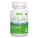 Igennus Clean Quelated Zinc 25mg com cobre, Picolinato e Bisglicinato Totalmente Reagido, Complexo de Alta Absorção, Suplemento para Mulheres e Homens, Lab Verified, Não-GMO, Imune e suporte da pele, 6 meses de fornecimento