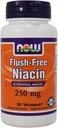 NOW Niacin 250mg, 90 Cápsulas (Pacote de 2)