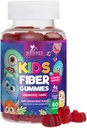 Gummies de fibra para crianças, Suplemento diário de fibra de goma 4g, suporte de saúde digestivo prebiótico - Fibra solúvel baseada na planta da natureza, suporta regularidade e digestão para crianças não-GMO - 60 chicletes