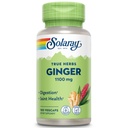 SOLARAY Ginger Root 1100mg ; Digestão saudável, articulações e movimento & estômago Desconfortamento Suporte ; Raiz inteira ; Não-GMO & Vegan