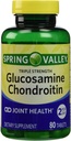 Spring Valley - Glucosamina Condroitina, Tripla Força, 80 Comprimidos