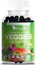 VITINIDADE Feita com legumes Super verdadeiros Delicious Gummy Supplement, homens, mulheres e crianças (60 mastigações), 30 vegetais, ervas, frutas e vitaminas vegetais, não-GMO, Pentina-base, Gluten-free, Não mais pílulas (30 fornecimento dia)