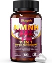 NMNH Suplemento (Dihidronicotinamida Mononucleotídeo) 600mg,NAD Suplemento com Resveratrol, CoQ10, Biotina e Ácido Hialurônico .