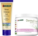 Saúde Habits Skincare Bundle - 1,7 oz DermaTox Pomada e 1,5 oz Silver Defense Gel - Tudo Natural, todo o propósito, seguro e eficaz pele Nutrição