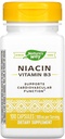 Niacin, Vitamina B3, 100 mg, 100 Cápsulas, Via da Natureza