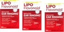 Lipo-Flavonoid Plus Suplemento dietético, para a saúde do ouvido 100 ea Pack de 3