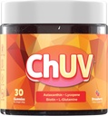 60 chicletes - suplemento natural de astaxantina para apoiar o bronzeamento - inclui licopeno, biotina e L-Glutamina - não-GMO e sem glúten