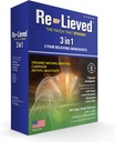 Re-lieved 3-em-1 patches — Orgânico natural mentol, cânfora e salicilato de metilo — Superior Sticking Clear Pain Patch — Alumínio-livre, resistente à água e EUA Made — 60 contagem