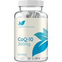 Fórmulas claras Absorção rápida CoQ10 200mg - Coenzima Q10 Antioxidante potente para energia do coração e suporte de envelhecimento - Cápsulas de alta estabilidade CoQ10 Ubiquinona - Made in a cGMP US Lab