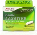 Supositório Laxativo de Bisacodyl - USP 10mg para alívio rápido e suave da constipação - Comfort-Shaped, pacote de 16 Supositórios