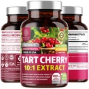 N1N Premium Tart Cherry Extract Cápsulas, 200 Veg Caps, 3000 mg, Poderoso Antioxidante, Saúde e Mobilidade Conjuntas, Não-GMO, Gluten Free, 200 Veggie Caps