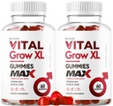 (2 Pack) Vital Grow XL Pastilhas masculinas - Gummies de desempenho masculino 1050MG Vital GrowXL Mistura, Vital Grow Gummy Crescimento avançado Gomitas Fórmula, 120 Gummies para 2 meses
