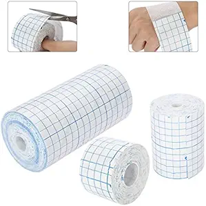 Mesh respirável Não-Woven Fita adesivo bandagem Roll Dressing Segunda pele cura adesivo protetor adesivos antibacterianos faixas flexíveis não tecidos 3,9 polegadas * 34 pés (10 cm * 10m) (4 polegadas * 10,9 jardas)