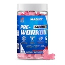 Gummies pré-treino para homens e mulheres, Gummy pré-treino com Beta Alanine - Cafeína orgânica - Picolinato de crómio - Sem glúten, Vegan, energia aumentada, metabolismo mais rápido e recuperação (60 goma)