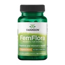 Swanson FemFlora - Suplemento Probiótico Feminino Suportando Flora da Boca, Trato GI e Vagina - Probióticos para Mulheres com 9 bilhões de UFC por Cápsula - (60 Cápsulas)
