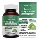 Então, Ginkgo Ativo Biloba com GinkgoSelect® Phytosome □ Clinicamente estudado Absorção melhorada para o suporte de cérebro, coração e memória – 180 mg – Ajuda a manter a circulação e saúde cognitiva (60 cápsulas)