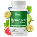Queimador de gordura termogênico Lean Brasileiro, Pílulas de perda de peso para mulheres, Trimmer cintura & Suplementos para Bloating para mulheres e homens, 60 Cápsulas