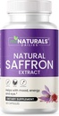 Natural Saffron Supplements - Pure Premium Extract Cápsulas - Suporte ao humor - Suporte aos olhos - Energia - Made in USA - 88,50 mg - 60 comprimidos - Optimized - Pastillas de Azafran