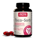 Jarrow Formulas® Toco-Sorb Cardiovascular Health and Brain Function Support, High Absorction Formula, Tocotrienol-Tocoferol Complex e Vitamina E, 60 Softgels, 30 Day Supply