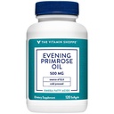 O Vitamina Shoppe Evening Primrose Oil 500MG, Fonte Natural de GLA (ácido linolênico Gammia), Suplemento para a saúde da mulher e equilíbrio hormonal (120 Softgels)