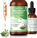 Soursop Graviola Liquid Drops: 1800mg Premium Antioxidante Suporte para Digestão Imune Saúde Relaxação sono Vegan Glúten livre de açúcar livre 1 Fl Oz 30 fornecimento dia