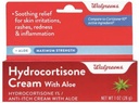 Walgreens Hidrocortisona com Aloe Cream 1% Maximun Força