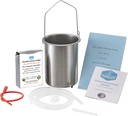 Purelife Detox Coffee Enema Kit - Made in USA - 2 Qt / Superior Não Tóxico Made in USA Qualidade / 1 lb Purelife Ultra Light Gold Enema Café - Lab Testado sem micotoxinas- Silicone Tubulação