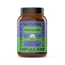 Cápsulas orgânicas de Ashwagandha - 100 Cápsulas 500mg Puro Suplemento orgânico de Ashwagandha para acalmar o suporte