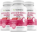 Myo & D-Chiro Inositol Plus Suplemento Mistura, Equilíbrio Hormonal, Ovulação Saudável e Apoio ao Bem-Estar Geral para Mulheres, Fertilidade e Saúde da Gravidez (3 Pack)