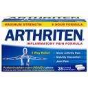 Cápsulas de fórmula de dor inflamatória com 3 Ingredientes Ativos: Aspirina, Acetaminofeno e Cafeína, Branco, 28 Contagem (Pacote de 1)