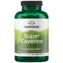 Swanson Super Cayenne - Suplemento de ervas promovendo a saúde do coração, circulação e fluxo de sangue - Fórmula natural w / Ginger Rhizome, Hawthorne Berry & Lecithin - (250 Cápsulas Veggie)