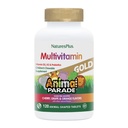 Naturezas Plus Animal Desfile Ouro Multivitamínico infantil - Cereja variada, laranja e sabores de uva - 120 comprimidos mastigáveis em forma de animal - Vegetarian, Gluten Free - 60 Servings