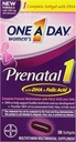 1 Multivitamínico pré-natal feminino por dia, suplemento para antes, durante e pós gravidez, incluindo vitaminas A, C, D, E, B6, B12, e Omega-3 DHA, 30 Conde