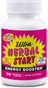 Ultra Herbal Start Energy Booster - com B-12, Panax Ginseng, Yerba Mate, Kola Nut, espirulina e Echinacea     , Promove o aumento natural de energia, resistência e resistência , Suplemento - 90 Cápsulas