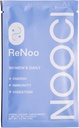 NOOCI ReNoo Women's Daily Powder for Energy, Imunidade, Digestão □ Tamanho de viagem □ Não adicionado de açúcar □ Não-GMO Vegan □ 3 saquetas, Chá verde