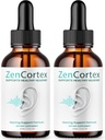 (2 Pack) Zencortex para alívio do zumbido - Fórmula Oficial - Zencortex Drops para orelhas, Zen Cortex 24 Tinnitus Drops Liquid Supplement Reviews, Zen Cortex Hearing Support Formula, Zencortex Oral (4 onças)