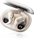 Auscultadores de ouvido abertos Earbuds sem fios - 5,4 Bluetooth Ear Buds com LED Display Digital IPX7 Impermeável, Wireless Auscultadores Touch Control Air Conduction Stereo Sound com 18,2mm Drivers 80H Playtime