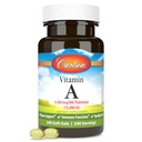 Carlson - Vitamina A, 15000 UI Palmitate (4500 mcg RAE), Vision Health & Healthy Skin, Imune Function, 240 Softgels