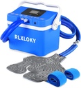 Unidade de terapia fria para alívio da dor, Sistema de terapia fria com pacote de gelo universal para joelho, tornozelo, ombro, volta, máquina de terapia de gelo com temporizador digital e velocidade de fluxo ajustável