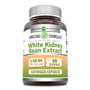 Fórmulas surpreendentes White Kidney Bean Extract 6500 Mg Cápsulas Vegetarianas Não-GMO □ Gluten-Free .